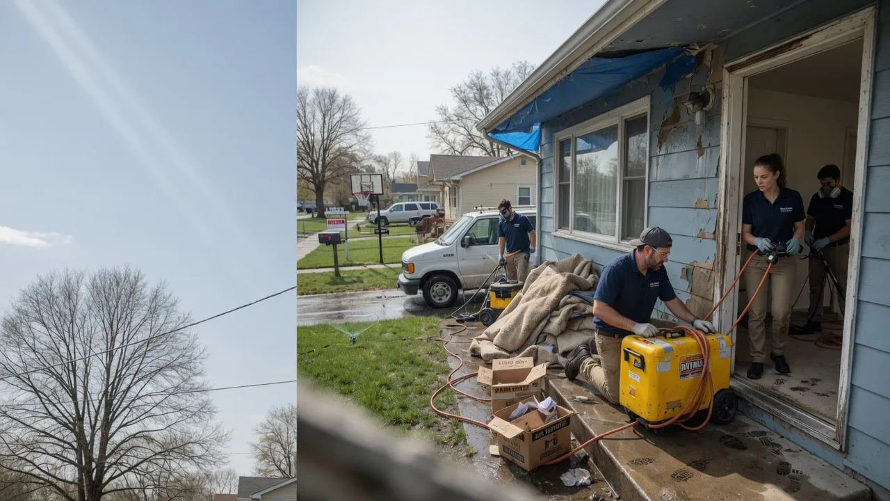 Basement Flood Cleanup in Greentown, IN near me